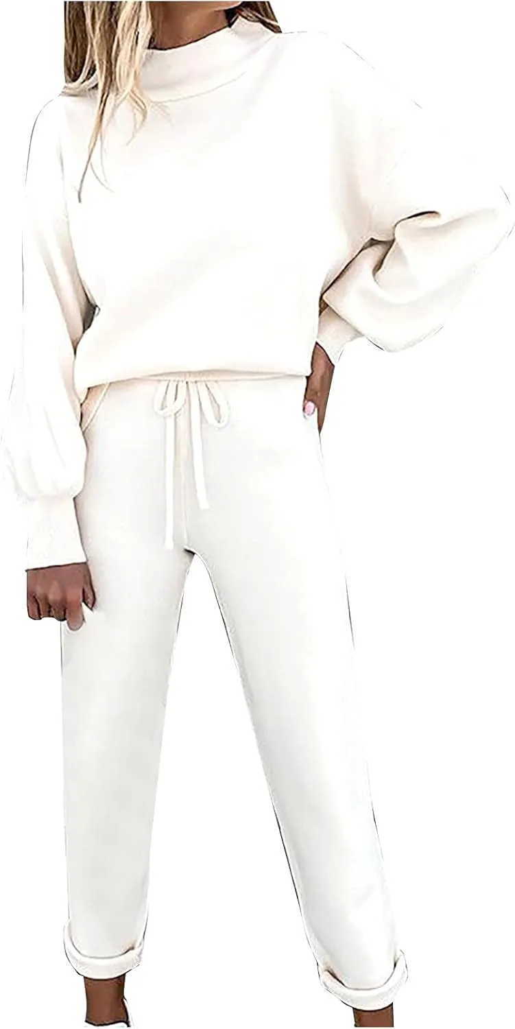 2 Piece Outfits for Women Fall 2025 Lounge Sets Workout Sweatsuits Jogger Sets Travel Tracksuits