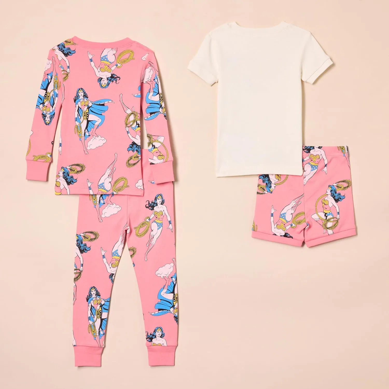 Amazon Essentials Unisex Babies, Toddlers and Kids' Snug-Fit Cotton Pajama Sleepwear Sets