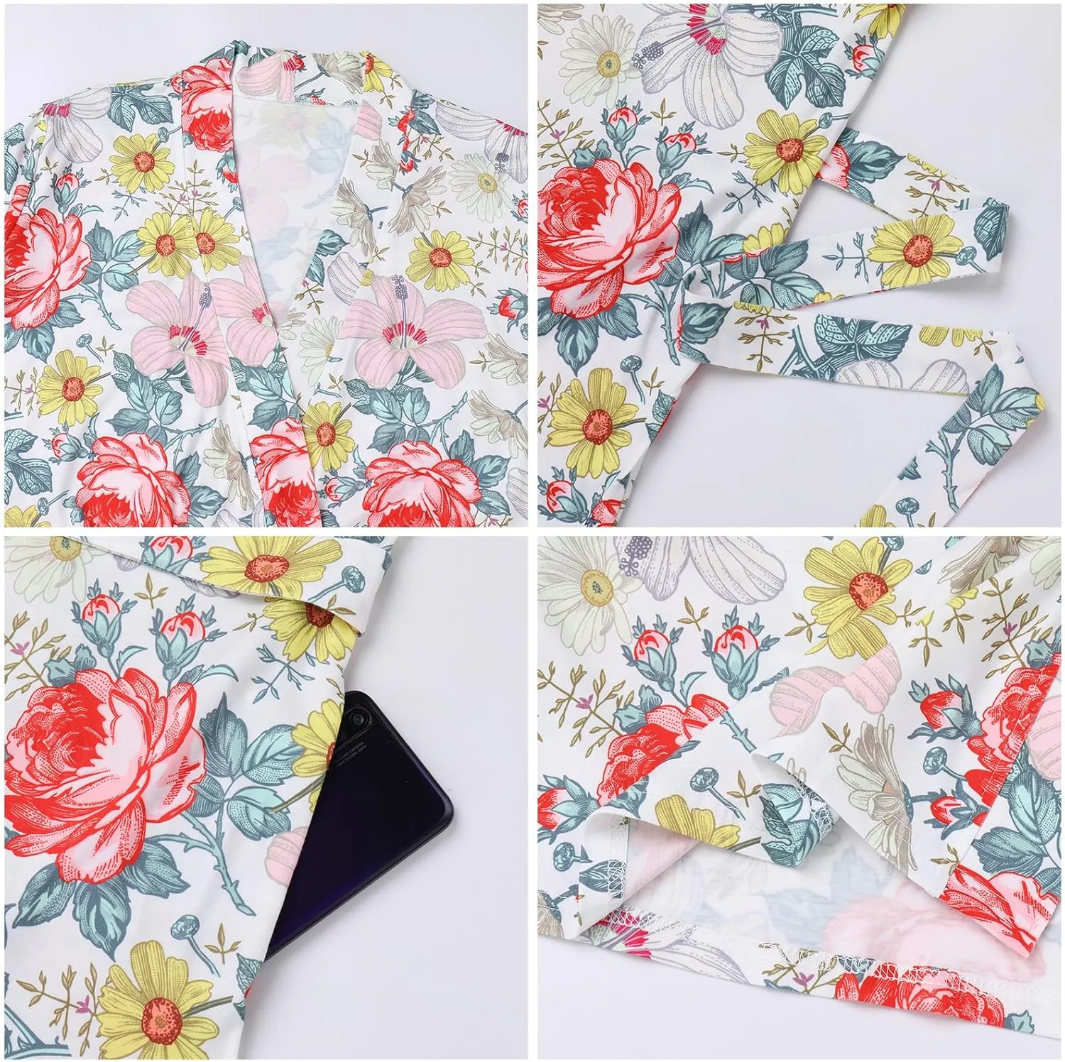 AWIBMK Mom and Me Robe and Swaddle Set and T-Shirt Hospital Labor Delivery Swaddling with Headband Hat for Mom Dad Baby
