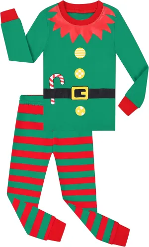 Benaive Boys Halloween Pajamas Kids Christmas Pajamas Thanksgiving Holiday PJs 100% Cotton Sleepwear Size 2T-12 Years