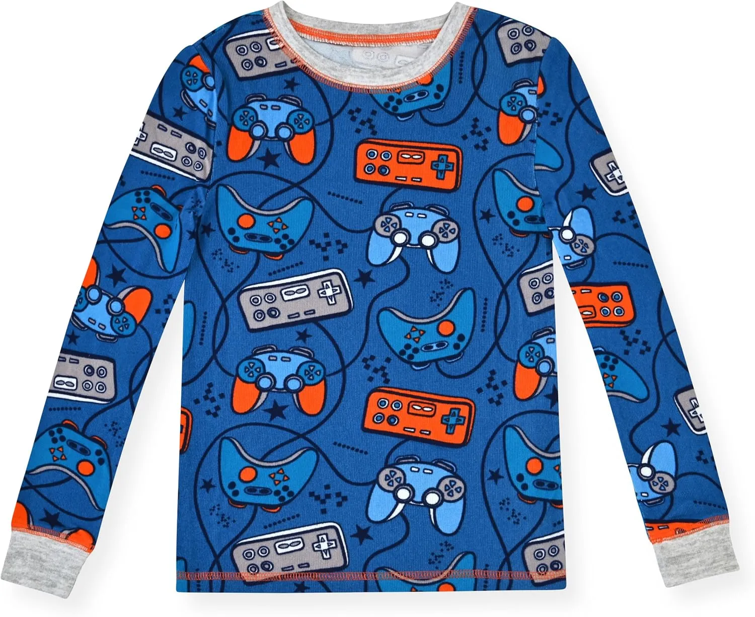 Boys’ Pajama Sets Snug Fit Long Sleeve Tops & Sleep Pants – Soft Kids Sleepwear in Sizes 3T-12 with Fun Prints