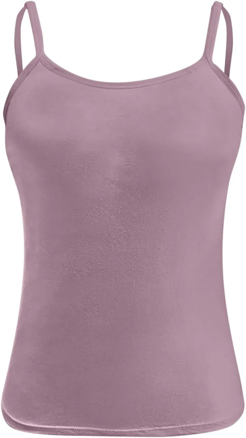Camisole Tops for Women Summer Adjustable Strap Padded Tank Top Wtih Shelf Bra Workout Yoga Shirts