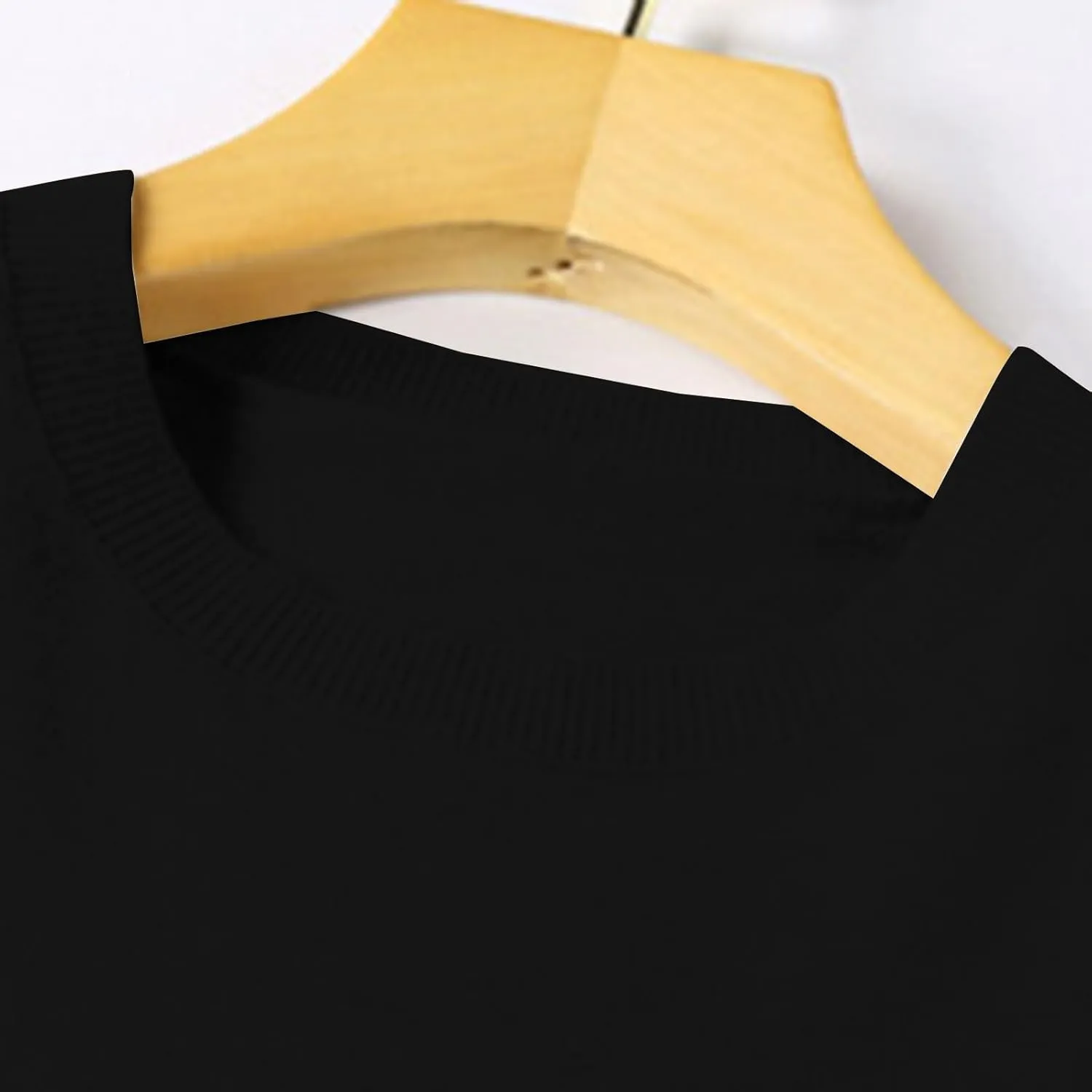 Cashmere Sweaters for Women Thin Lightweight Crewneck Sweaters Soft Wool Plain Crop Sweater Light Weight Sweaters