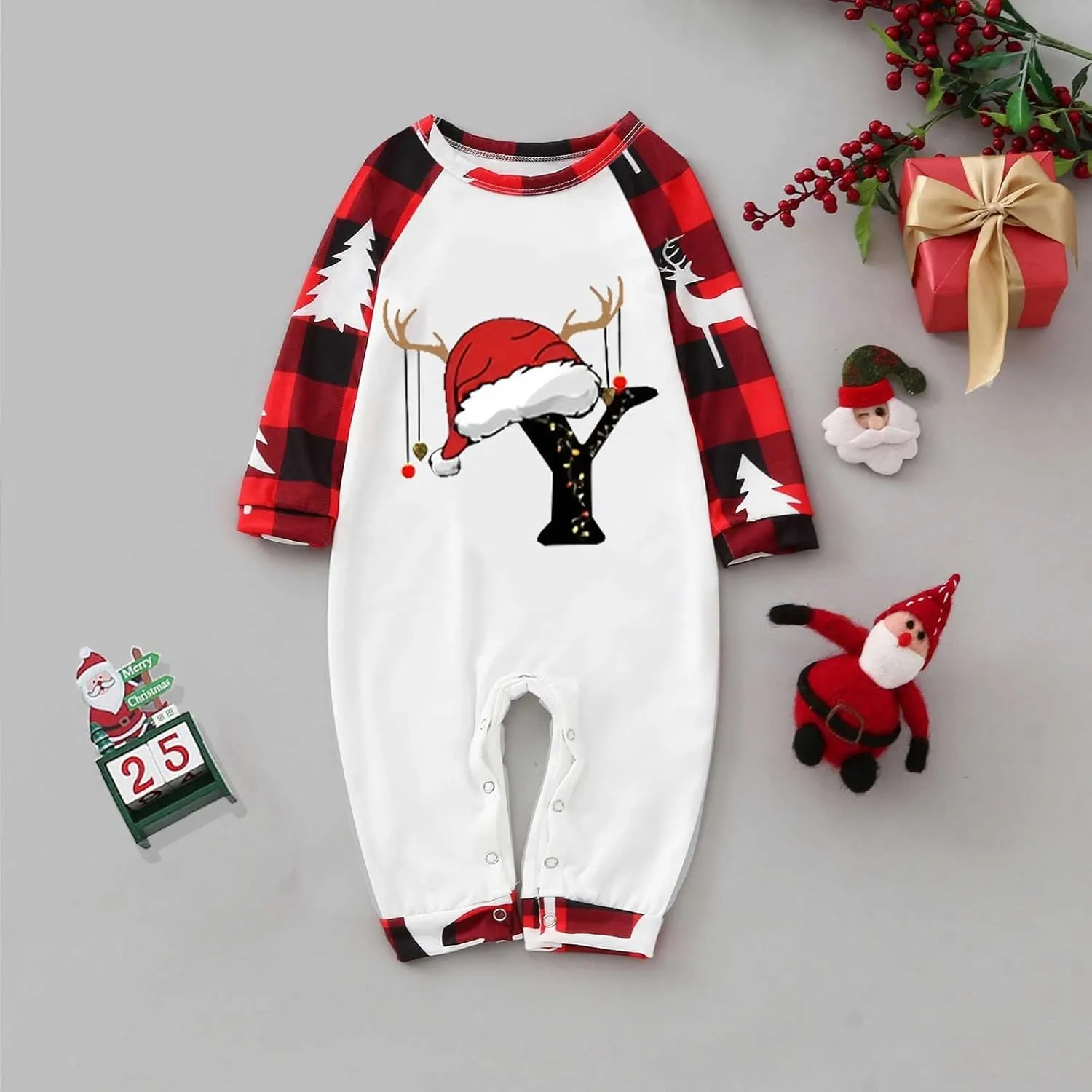 Christmas Pajamas for Family 2024 Holiday Christmas Pjs for Family Xmas Pajamas Matching Sets for Couples Sleepwear