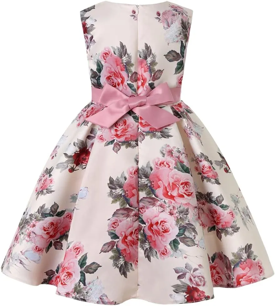 COMISARA 2-9T Girls Flower Dresses Pageant Party Easter Gown Dresses