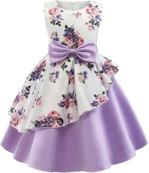 COMISARA 2-9T Girls Flower Dresses Pageant Party Easter Gown Dresses