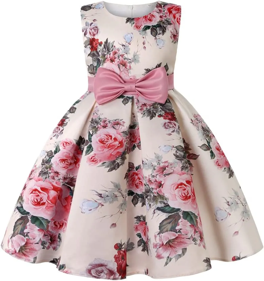 COMISARA 2-9T Girls Flower Dresses Pageant Party Easter Gown Dresses