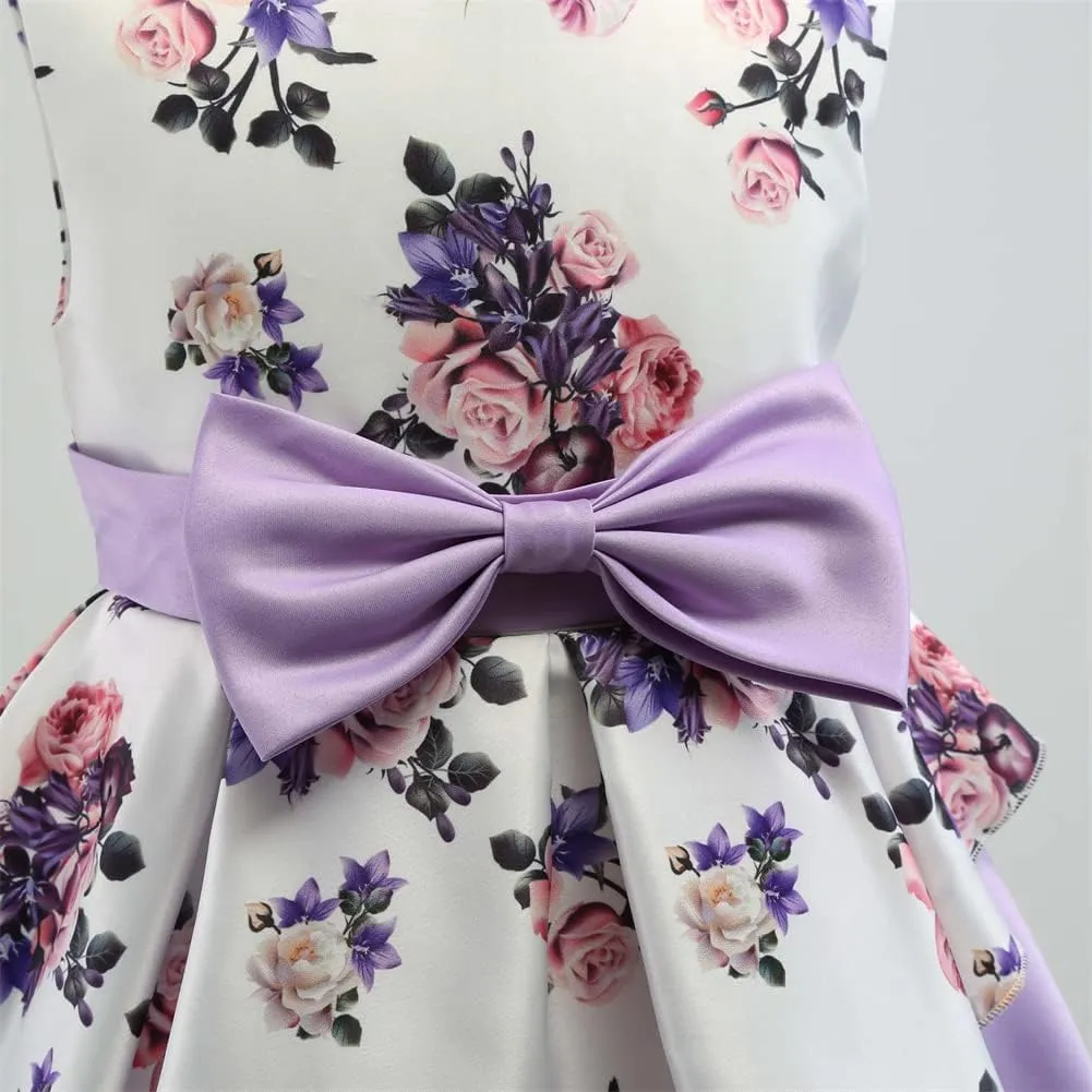 COMISARA 2-9T Girls Flower Dresses Pageant Party Easter Gown Dresses
