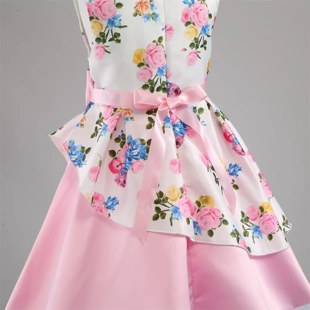 COMISARA 2-9T Girls Flower Dresses Pageant Party Easter Gown Dresses