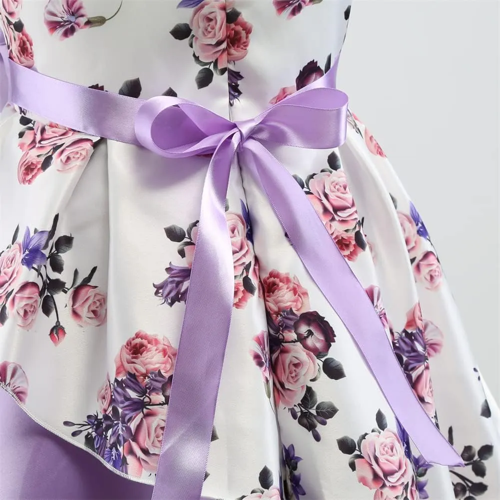 COMISARA 2-9T Girls Flower Dresses Pageant Party Easter Gown Dresses