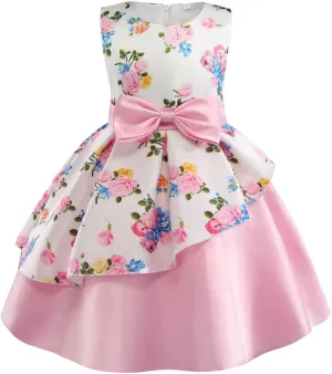 COMISARA 2-9T Girls Flower Dresses Pageant Party Easter Gown Dresses