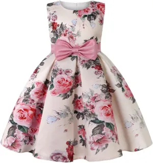 COMISARA 2-9T Girls Flower Dresses Pageant Party Easter Gown Dresses