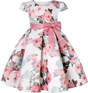 COMISARA 2-9T Girls Flower Dresses Party Easter Pageant Gown Dresses