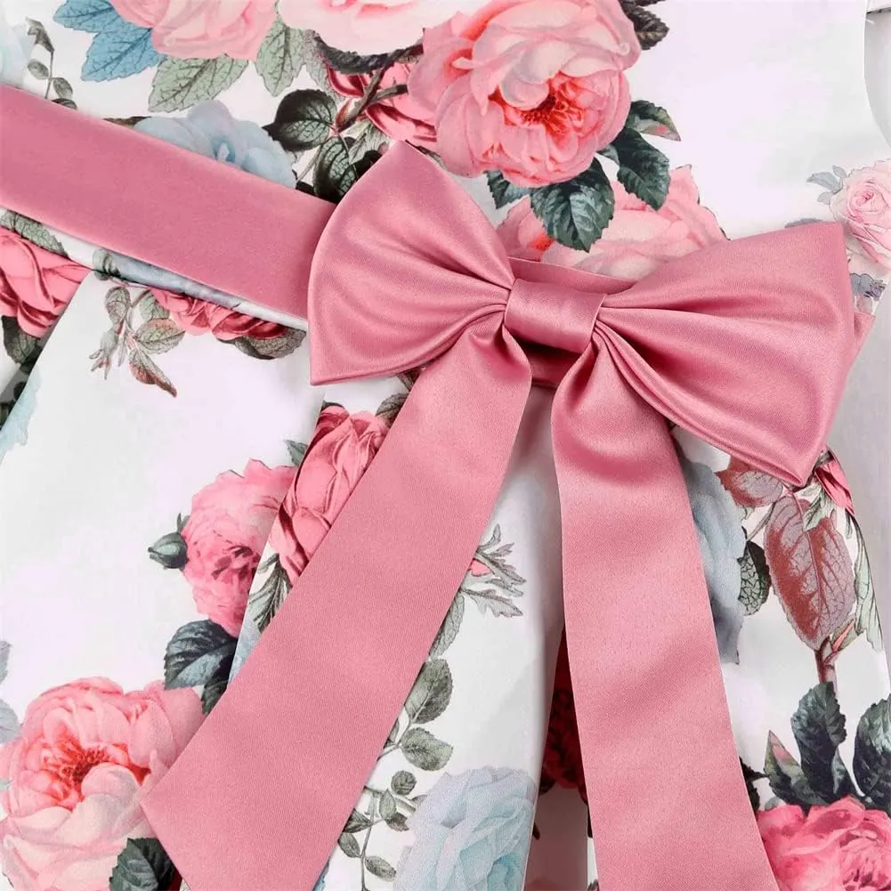 COMISARA 2-9T Girls Flower Dresses Party Easter Pageant Gown Dresses