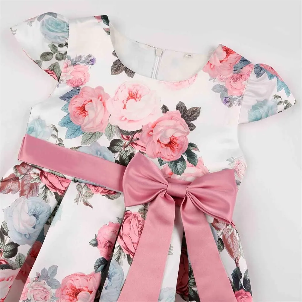 COMISARA 2-9T Girls Flower Dresses Party Easter Pageant Gown Dresses