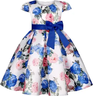 COMISARA 2-9T Girls Flower Dresses Party Easter Pageant Gown Dresses