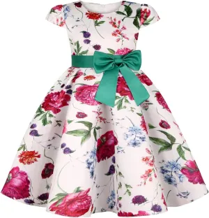 COMISARA 2-9T Girls Flower Dresses Party Easter Pageant Gown Dresses