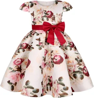 COMISARA 2-9T Girls Flower Dresses Party Easter Pageant Gown Dresses