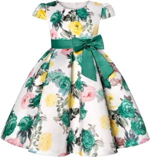 COMISARA 2-9T Girls Flower Dresses Party Easter Pageant Gown Dresses