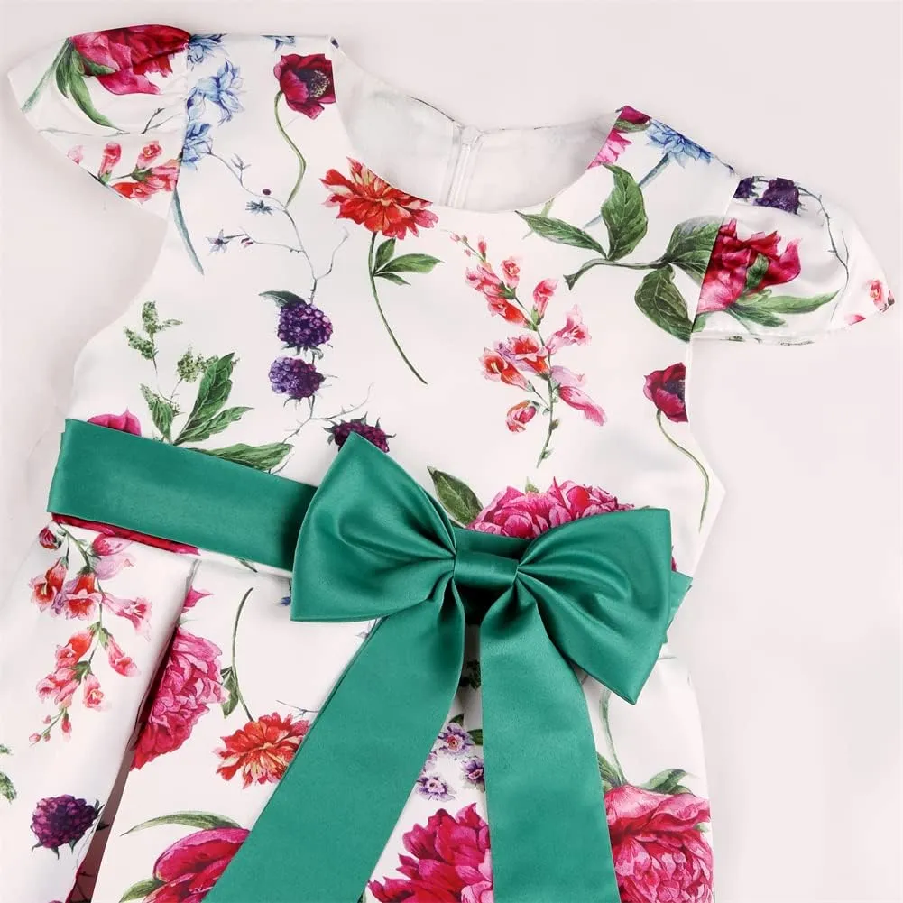 COMISARA 2-9T Girls Flower Dresses Party Easter Pageant Gown Dresses