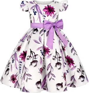 COMISARA 2-9T Girls Flower Easter Dresses Pageant Party Gown Dresses