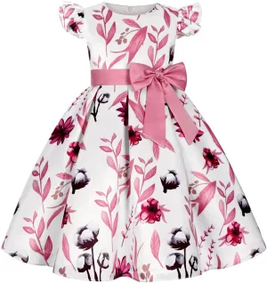 COMISARA 2-9T Girls Flower Easter Dresses Pageant Party Gown Dresses