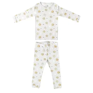 Copper Pearl Two Piece Long Sleeve Toddler Pajamas PJ Sets for Boys and Girls - Adorable Pattern Pajamas, Breathable Fabric to Keep Cool While Sleeping, Sizes 12 Months to 5T - Chip