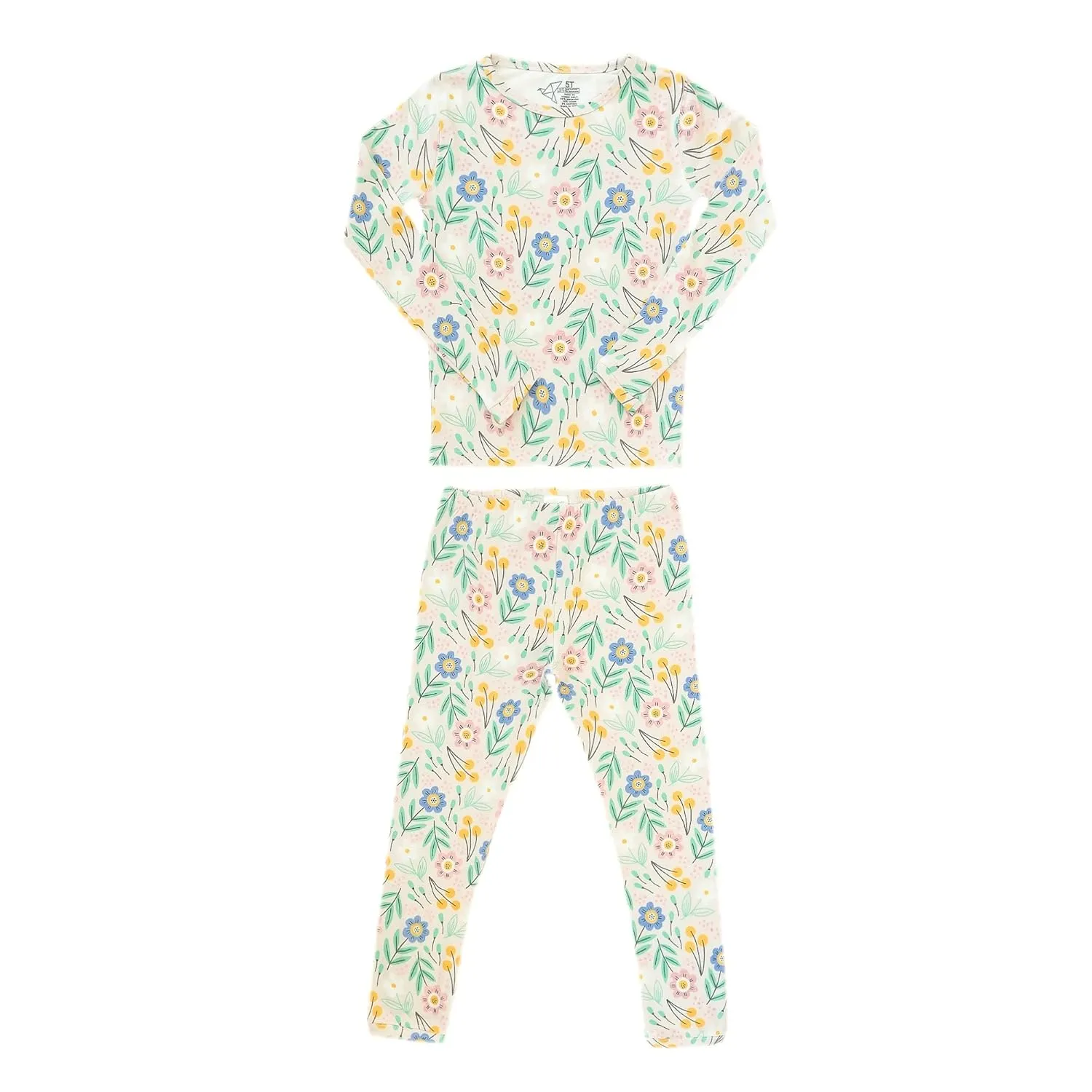 Copper Pearl Two Piece Long Sleeve Toddler Pajamas PJ Sets for Boys and Girls - Adorable Pattern Pajamas, Breathable Fabric to Keep Cool While Sleeping, Sizes 12 Months to 5T - Clara