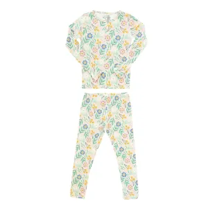 Copper Pearl Two Piece Long Sleeve Toddler Pajamas PJ Sets for Boys and Girls - Adorable Pattern Pajamas, Breathable Fabric to Keep Cool While Sleeping, Sizes 12 Months to 5T - Clara
