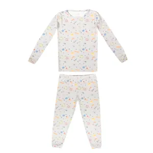 Copper Pearl Two Piece Long Sleeve Toddler Pajamas PJ Sets for Boys and Girls - Adorable Pattern Pajamas, Breathable Fabric to Keep Cool While Sleeping, Sizes 12 Months to 5T - Cosmos
