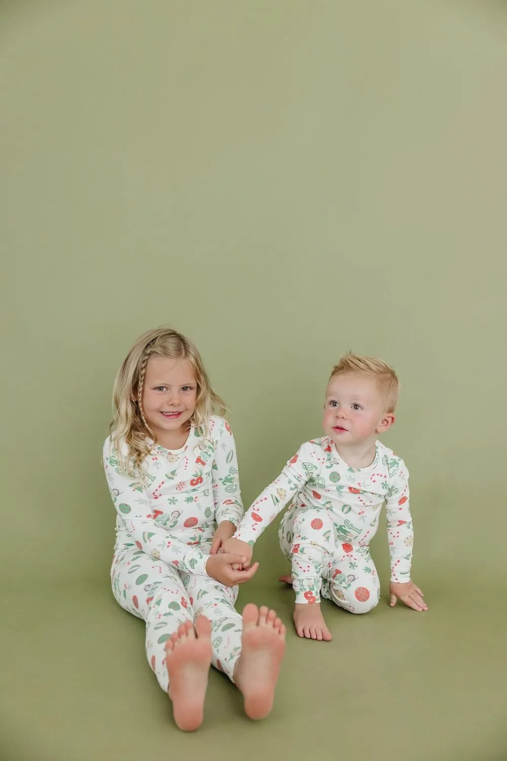Copper Pearl Two Piece Long Sleeve Toddler Pajamas PJ Sets for Boys and Girls - Adorable Pattern Pajamas, Breathable Fabric to Keep Cool While Sleeping, Sizes 12 Months to 5T - Elf