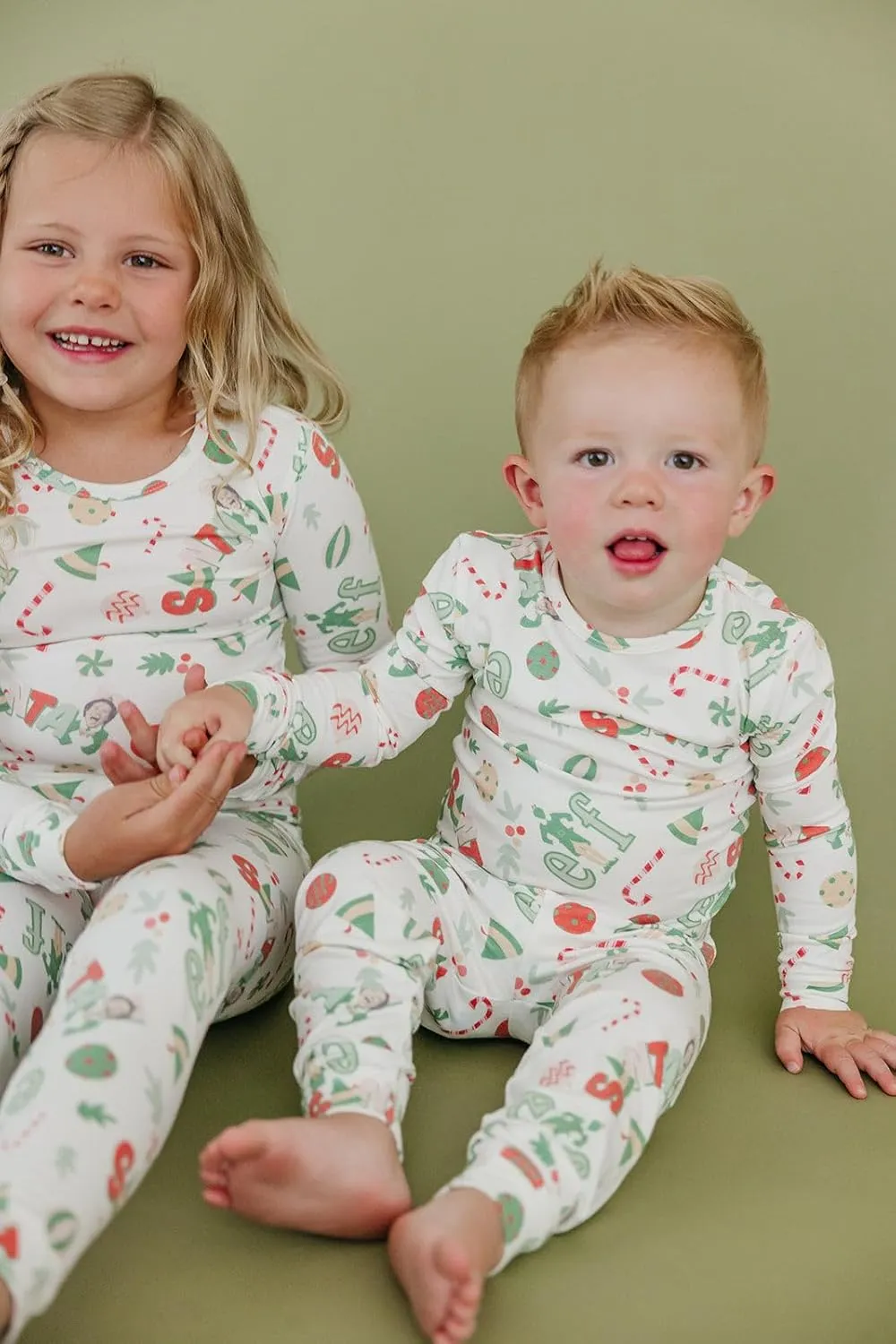 Copper Pearl Two Piece Long Sleeve Toddler Pajamas PJ Sets for Boys and Girls - Adorable Pattern Pajamas, Breathable Fabric to Keep Cool While Sleeping, Sizes 12 Months to 5T - Elf