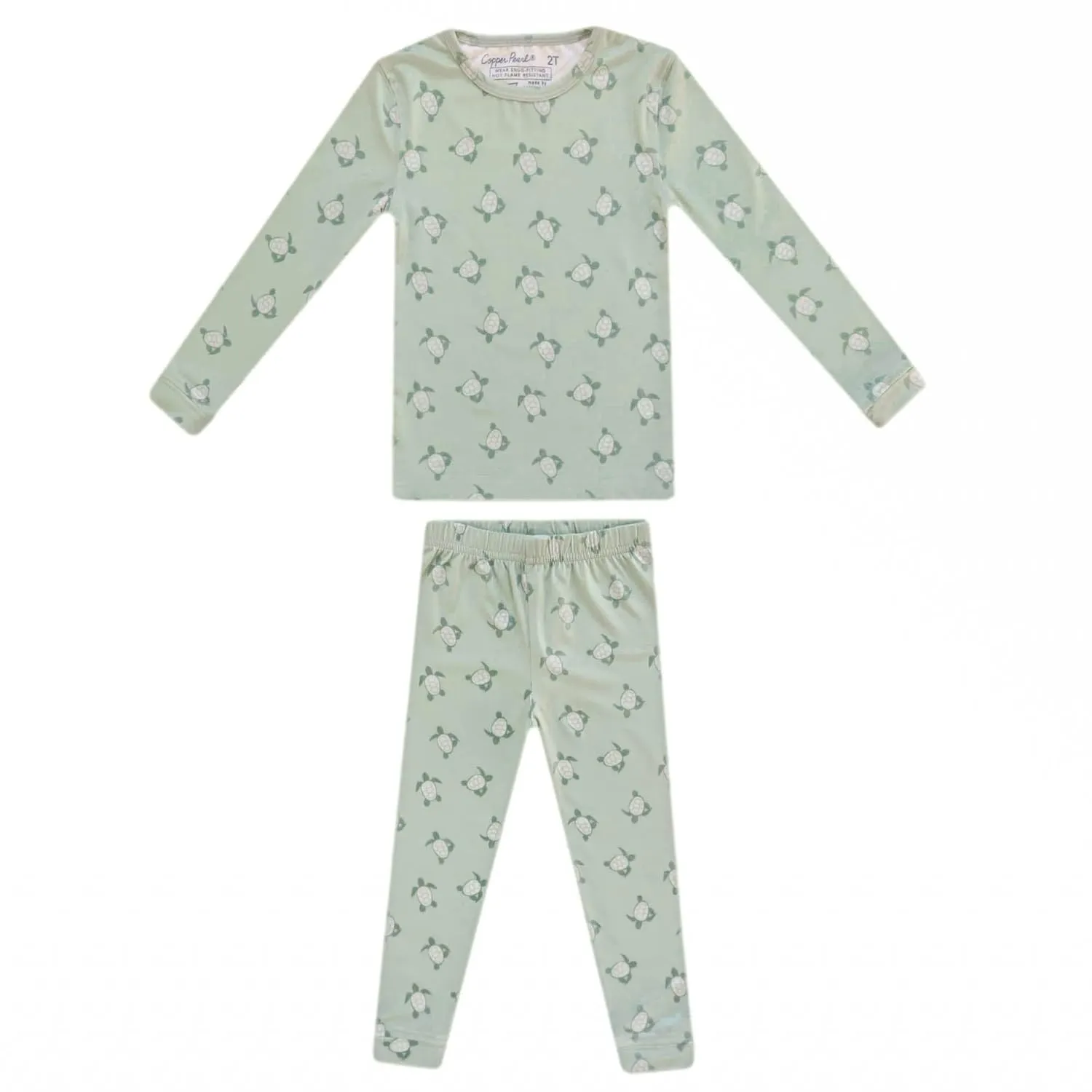 Copper Pearl Two Piece Long Sleeve Toddler Pajamas PJ Sets for Boys and Girls - Adorable Pattern Pajamas, Breathable Fabric to Keep Cool While Sleeping, Sizes 12 Months to 5T - Wade