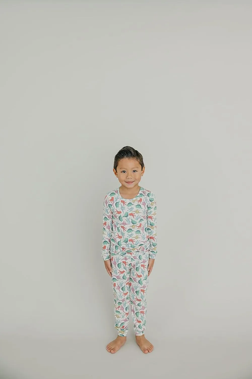 Copper Pearl Two Piece Long Sleeve Toddler Pajamas PJ Sets for Boys and Girls - Adorable Pattern Pajamas, Breathable Fabric to Keep Cool While Sleeping, Sizes 12m to 5T - Dinosaurs of Jurassic Park