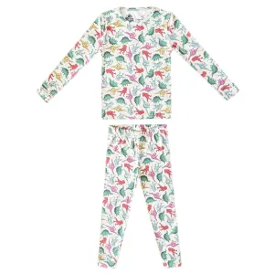 Copper Pearl Two Piece Long Sleeve Toddler Pajamas PJ Sets for Boys and Girls - Adorable Pattern Pajamas, Breathable Fabric to Keep Cool While Sleeping, Sizes 12m to 5T - Dinosaurs of Jurassic Park