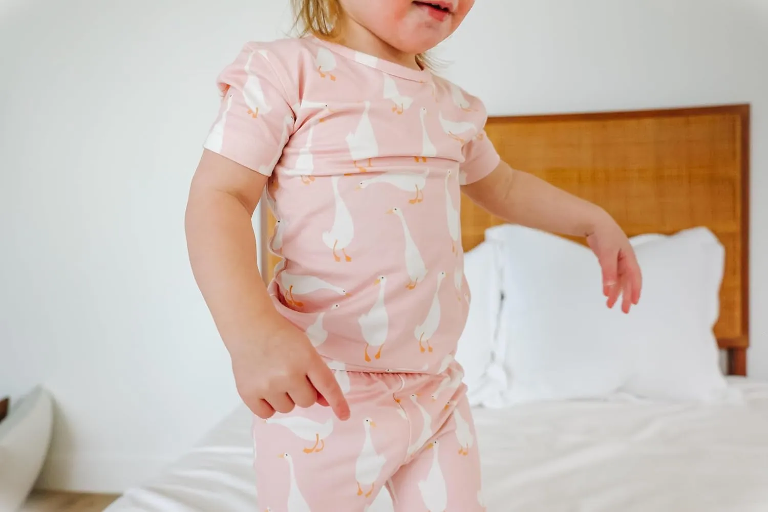 Copper Pearl Two Piece Short Sleeve Toddler Pajamas PJ Sets for Boys and Girls - Adorable Pattern Summer Pajamas Shorts to Keep Cool While Sleeping, Size 12 Months to 5T - Goosie