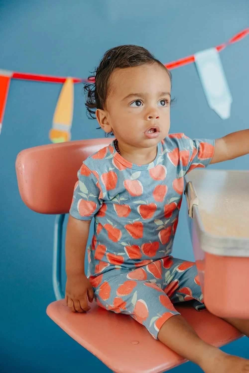 Copper Pearl Two Piece Short Sleeve Toddler Pajamas PJ Sets for Boys and Girls - Adorable Pattern Summer Pajamas Shorts to Keep Cool While Sleeping, Size 12 Months to 5T - Teacher