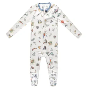 Copper Pearl Zip-Up Footie Baby Pajamas: Ultra-Soft Boys & Girls Pajamas, Premium Knit Fabric in Stylish Prints, Tag-Free with Two-Way Zipper, Sized Newborn to 24 Months, Wizarding World