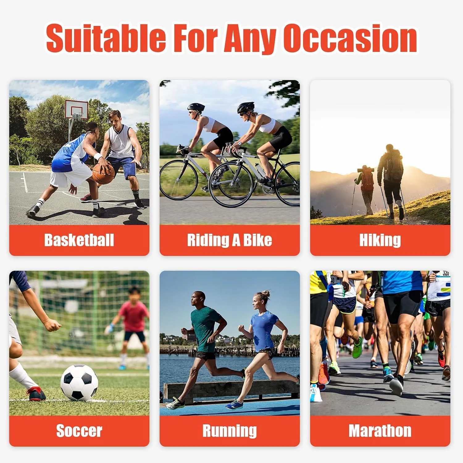 Elite Basketball Socks, Performance Cushioned Mid Calf Athletic Socks with Arch Compression for Football Hiking Running