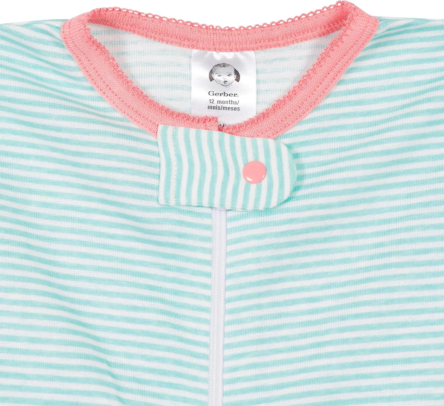 Gerber Baby Girls' 4-Pack Footed Pajamas