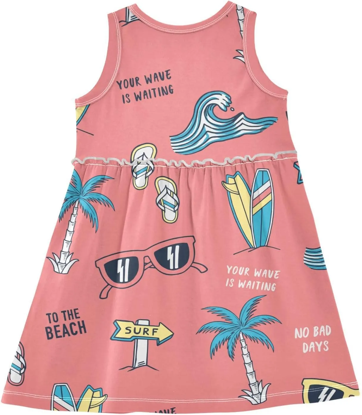 Girls' Dresses Toddler Summer Dress Sleeveless Dresses for Girls Cotton Sundress 2-8Y