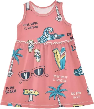 Girls' Dresses Toddler Summer Dress Sleeveless Dresses for Girls Cotton Sundress 2-8Y