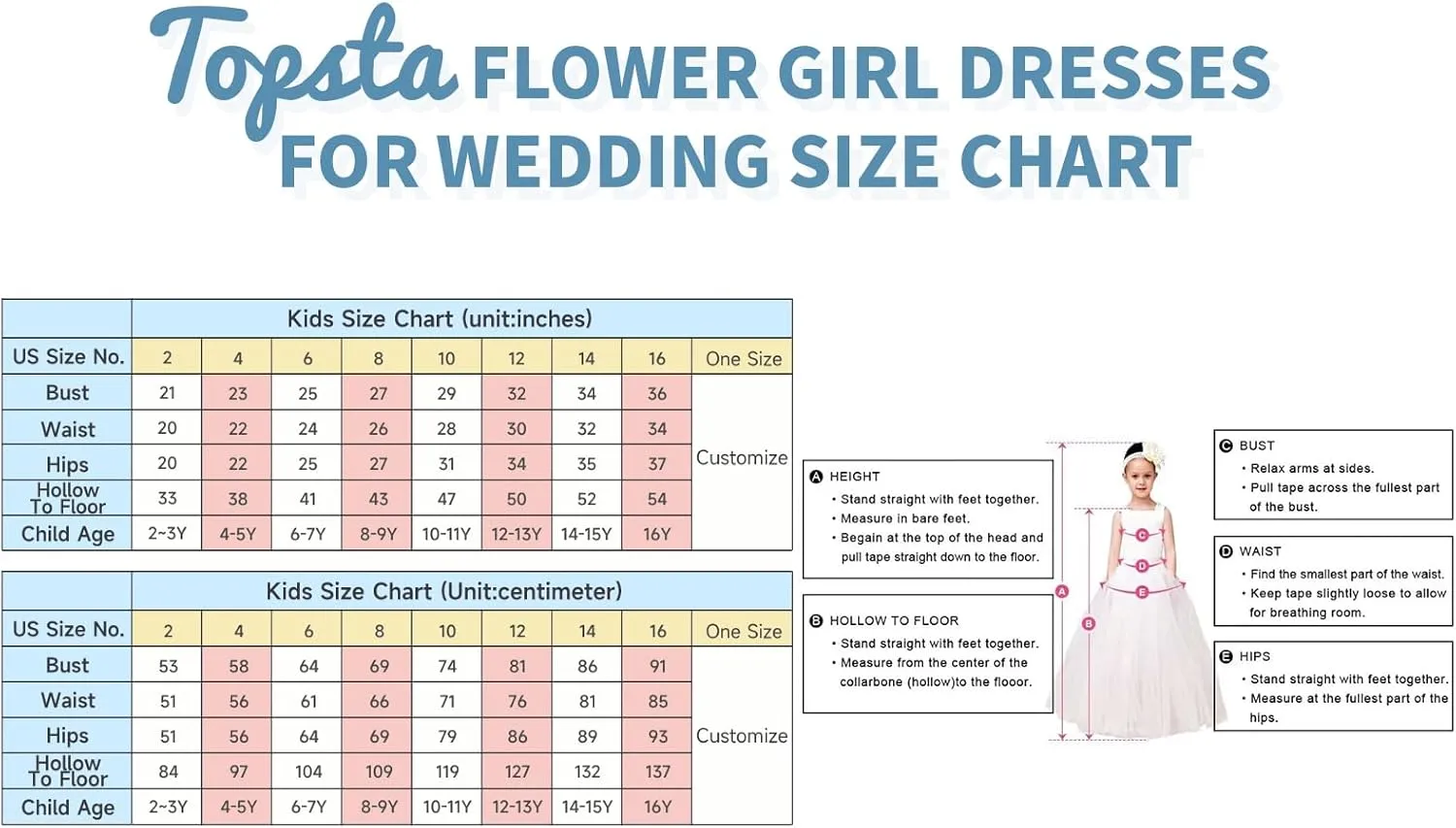 Girl’s Layered Pageant Dresses Floral Flower Girl Dresses Tulle Princess First Communion Dresses V Neck Prom Ball Gown