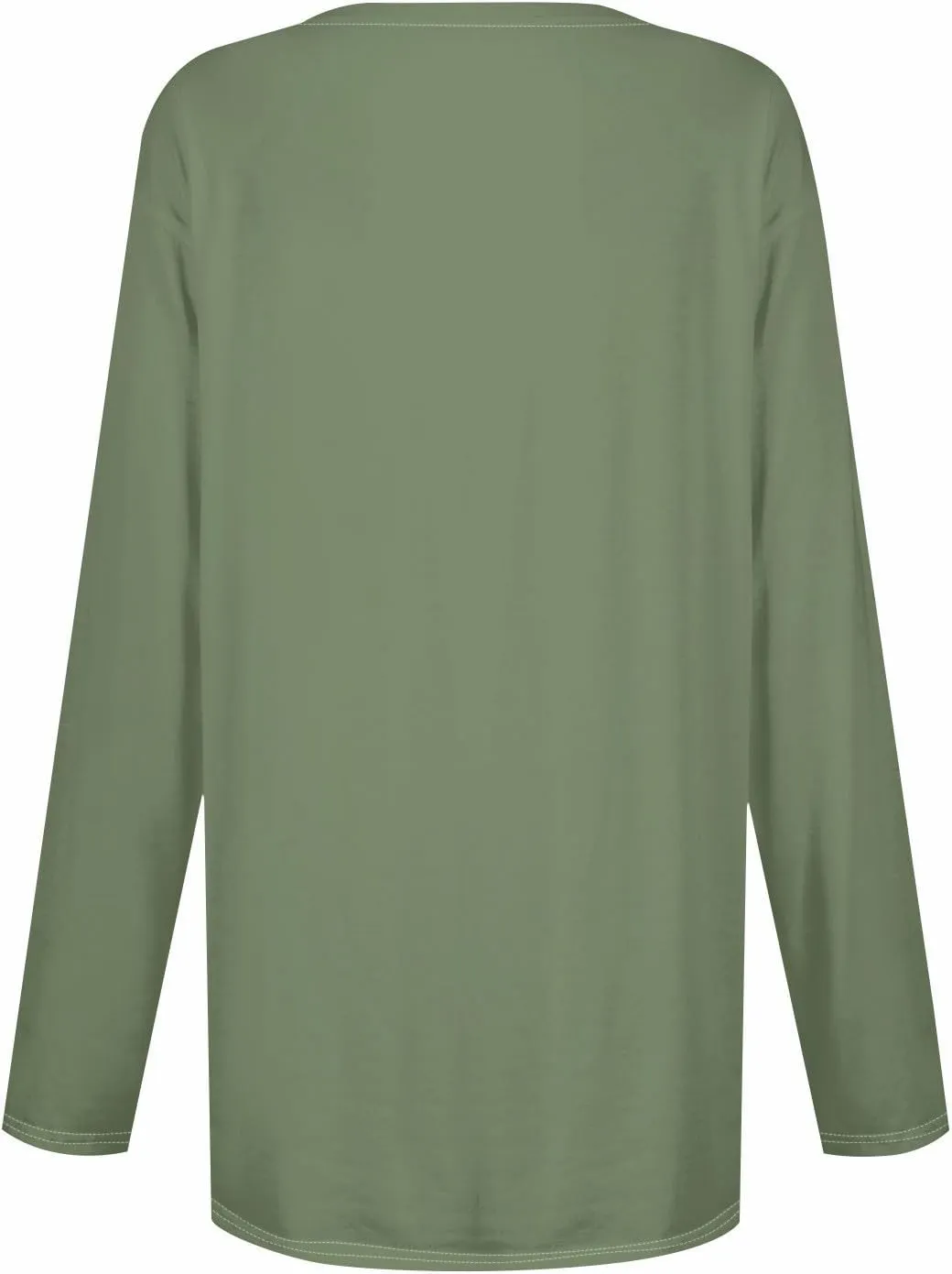 GOFULY Womens Dressy Tunic Tops Long Sleeve Crewneck Work Shirts Fall Elegant Blouses Solid Casual Winter Outfit with Pockets