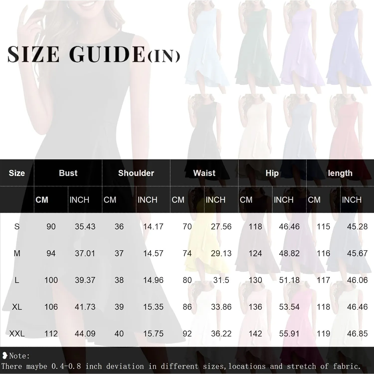Graduation Dresses for Women 2025 Summer Wrap High Low Midi Dress Ruffle Cocktail Wedding Guest Dress with Slit