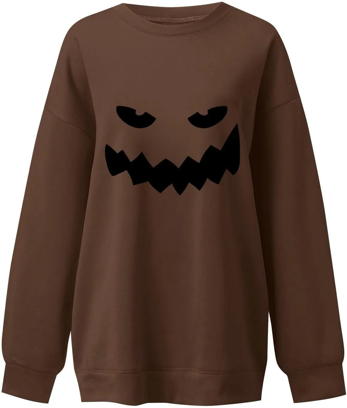 Halloween Sweatshirts for Women Fall Cute Graphic Crewneck Long Sleeve Pullover Loose Tunics Oversized Workout Hoodies
