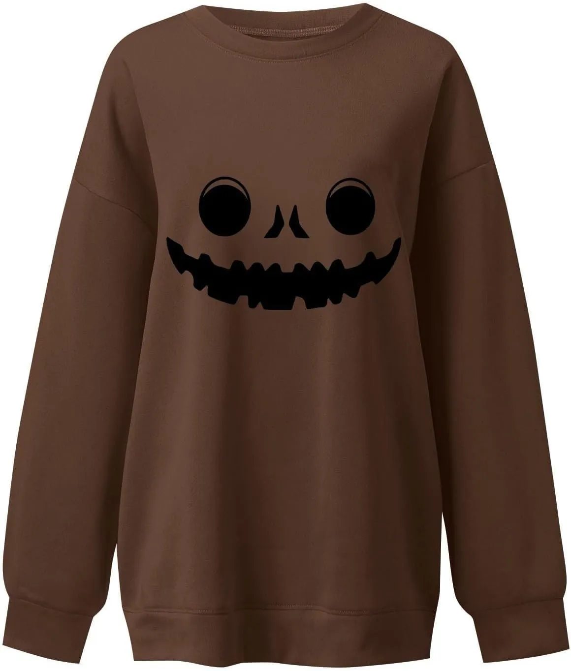 Halloween Sweatshirts for Women Fall Cute Graphic Crewneck Long Sleeve Pullover Loose Tunics Oversized Workout Hoodies