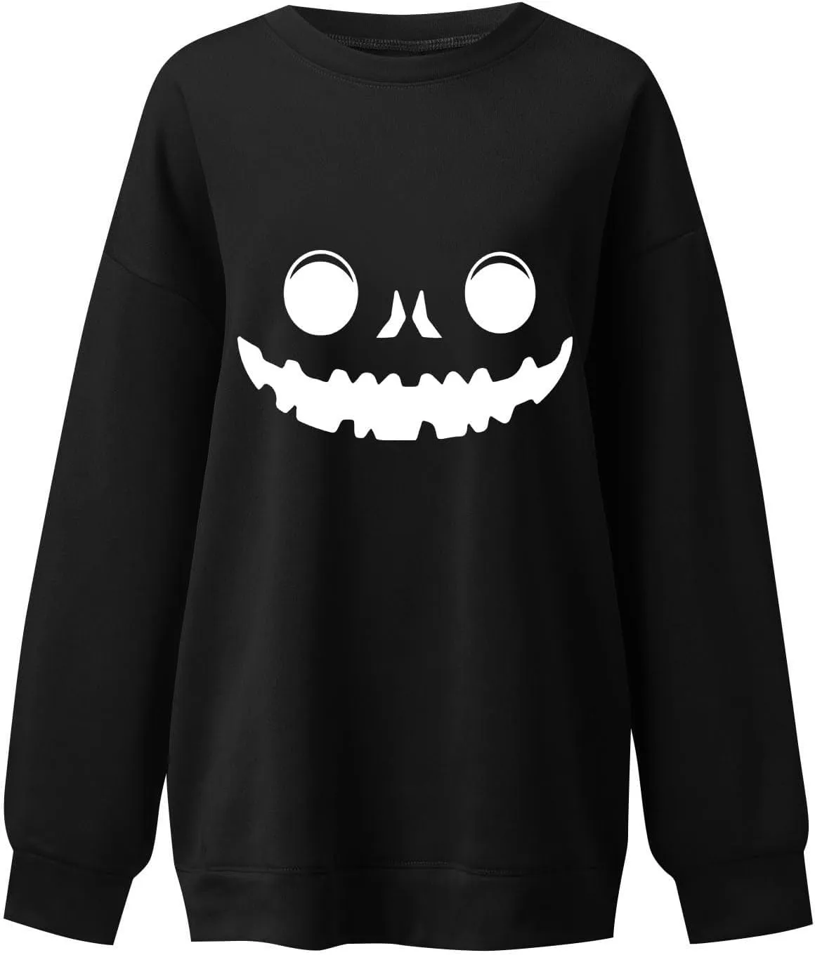 Halloween Sweatshirts for Women Fall Cute Graphic Crewneck Long Sleeve Pullover Loose Tunics Oversized Workout Hoodies