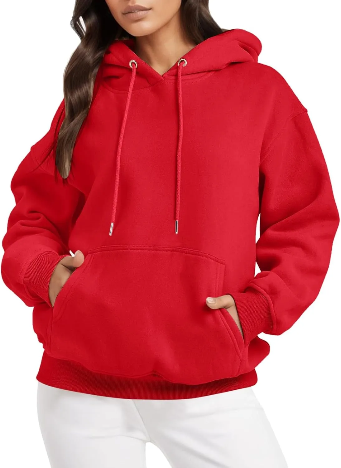Hasta Women's String Hoodies with Pockets Oversized Lounge Fall Sweatshirt Loose Pullover Tunics Sweater Tops Trendy 2023