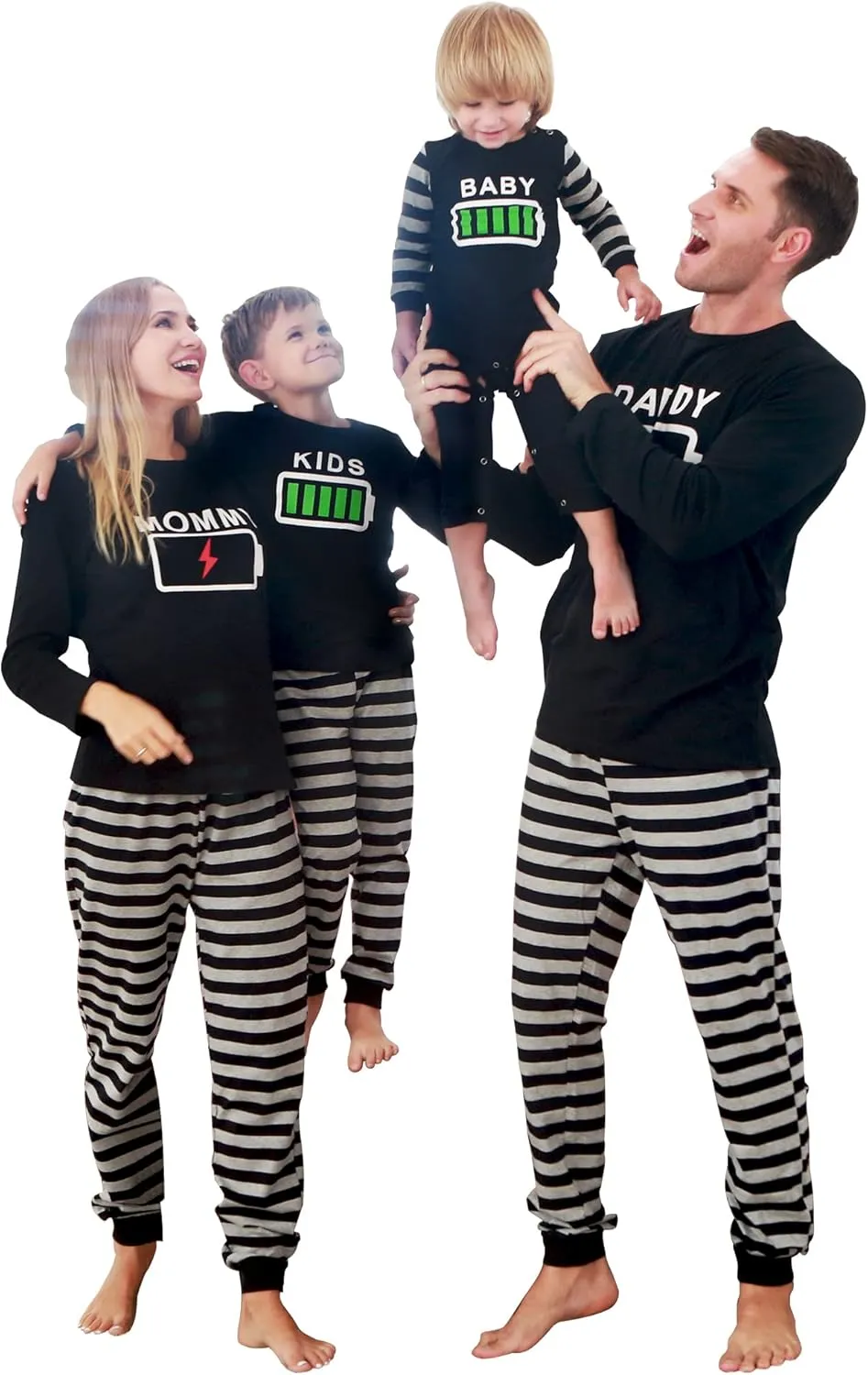 Holiday Family Matching Pajamas Christmas Pjs Set Long Sleeve Tops Xmas Pajamas Pant Cute Family Jammies